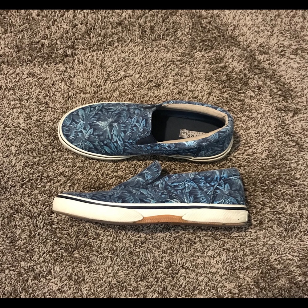 Sperry Top-Sider; Men’s blue slip ons